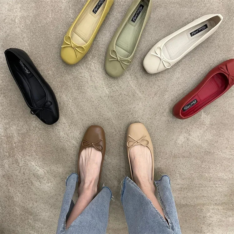 GraceWalk Soft Leather Flats