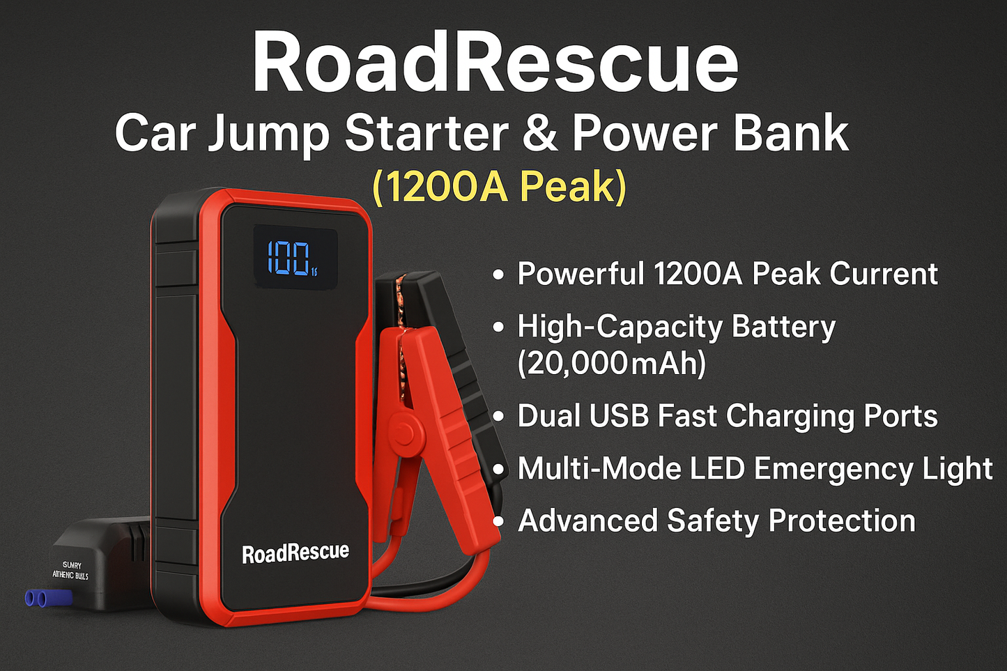 RoadRescue – Car Jump Starter & Power Bank