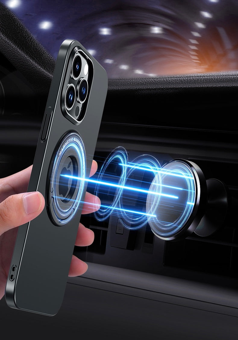 LuxeGuard Magnetic Case – Sleek Stand Design for iPhone