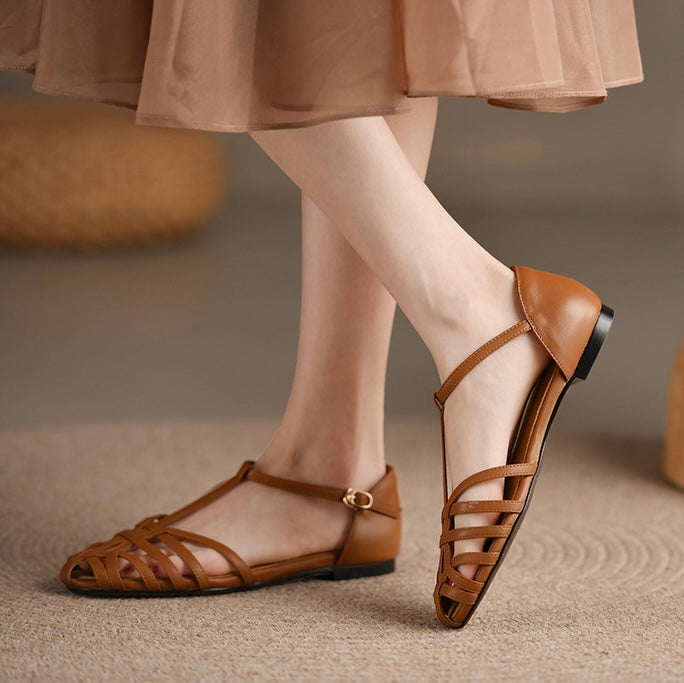 BreezeBloom Buckle Flats