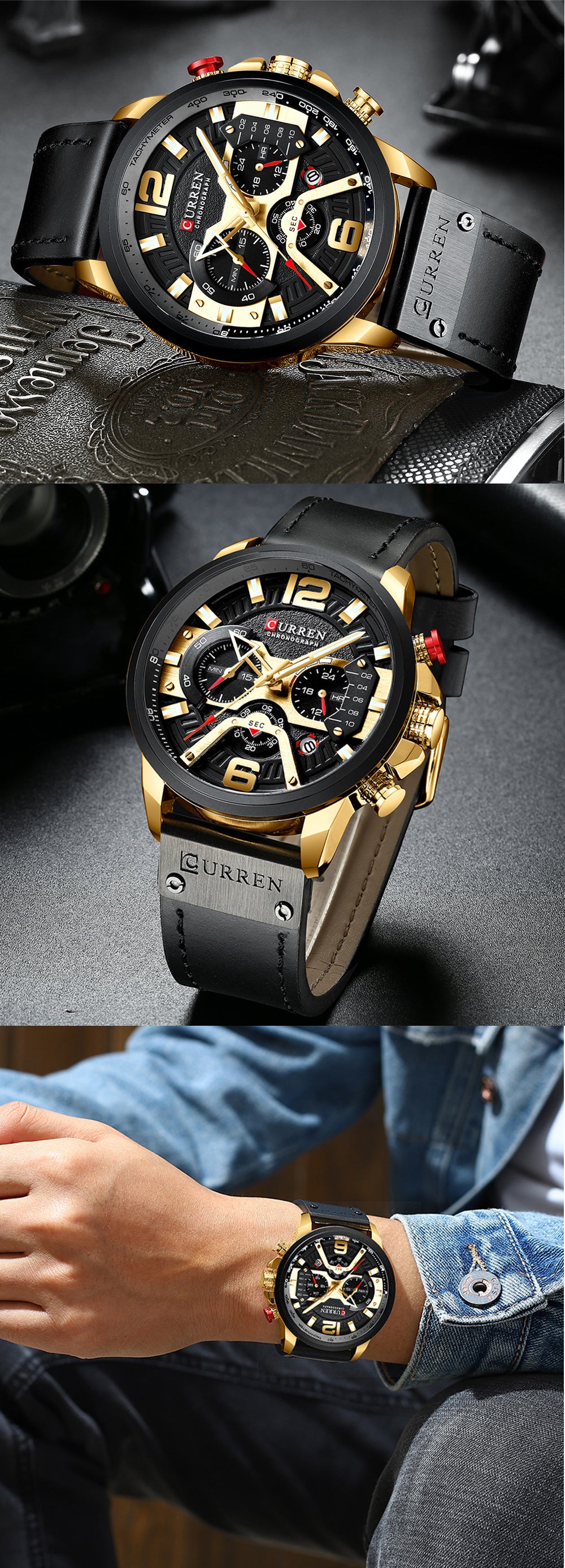 ChronoEdge Bold Dial Watch