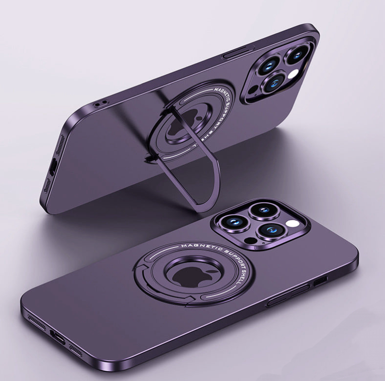 LuxeGuard Magnetic Case – Sleek Stand Design for iPhone
