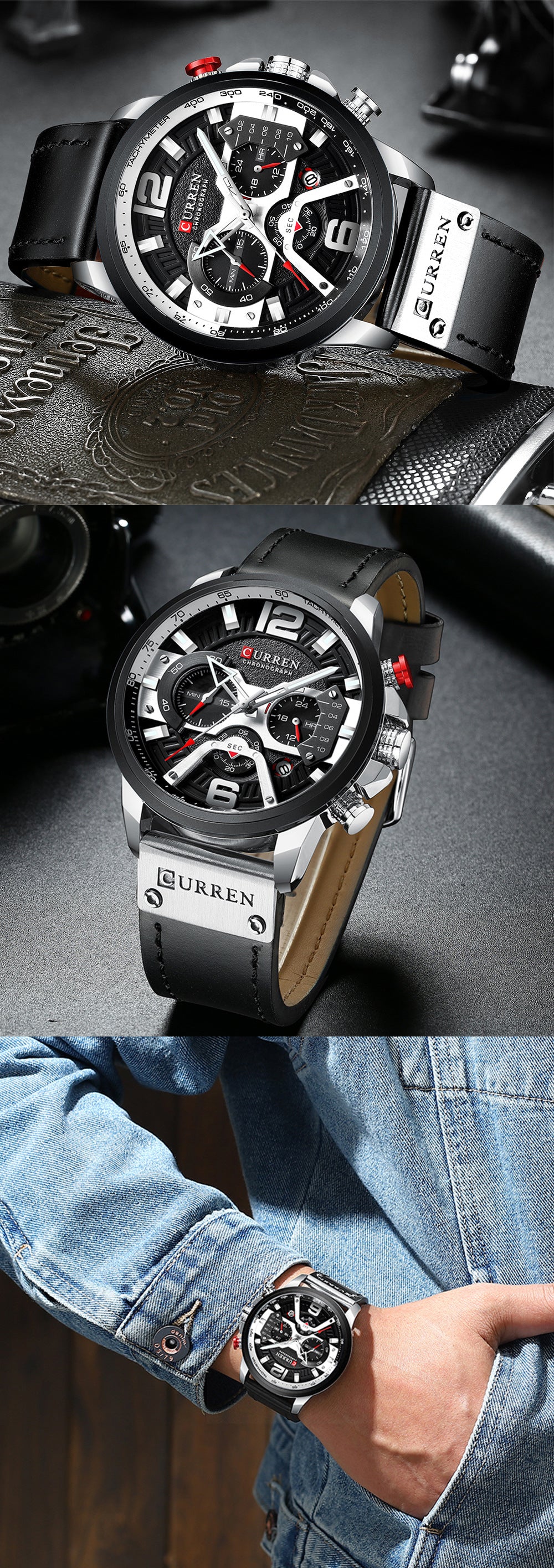ChronoEdge Bold Dial Watch