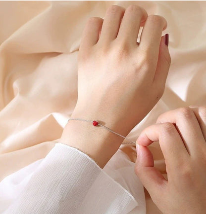 Korean Elegance Heart Bracelet