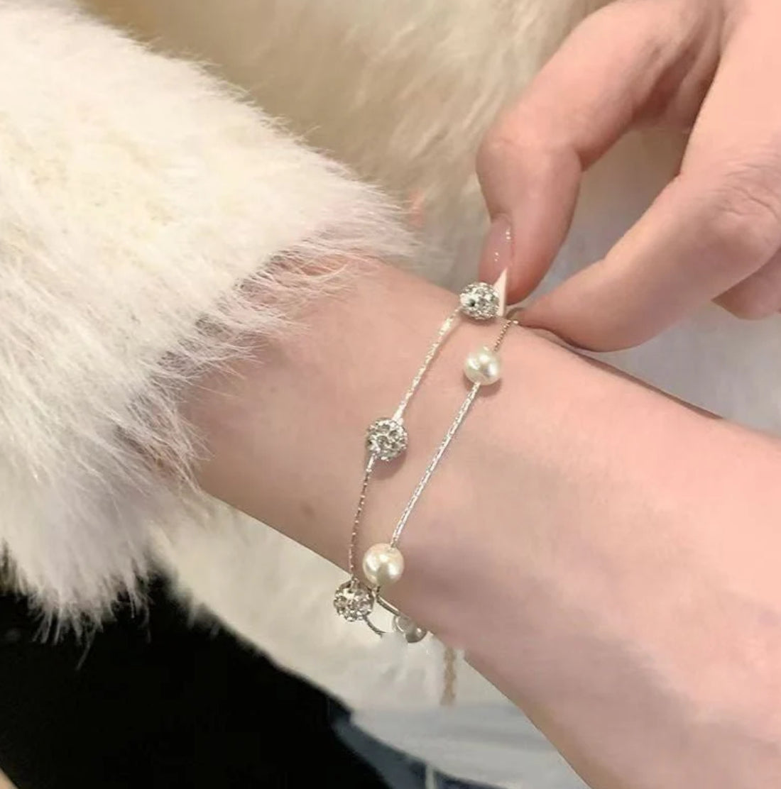 Starry Double-Layer Twin Bracelet for Women