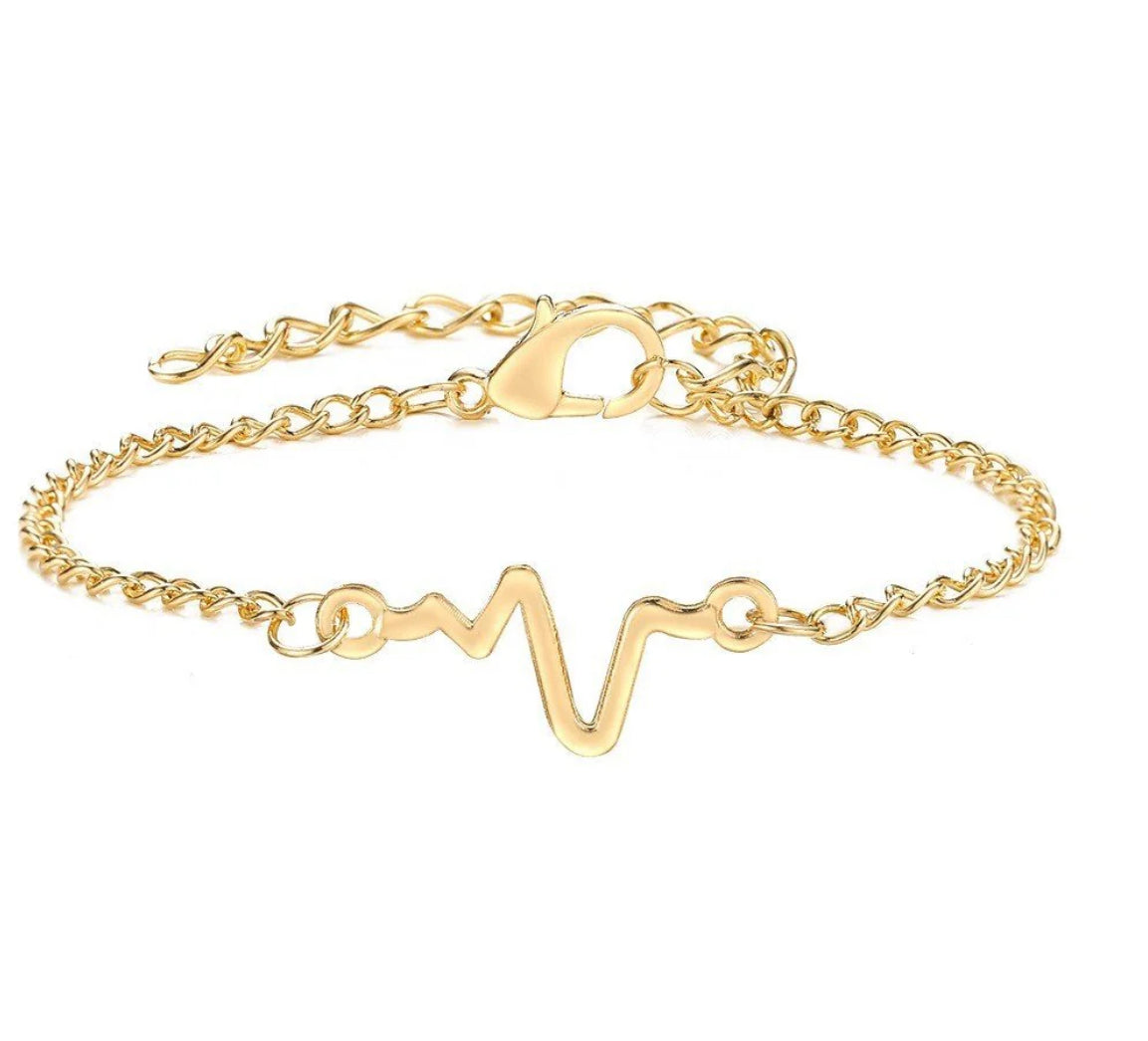 Minimalist ECG Lightning Bracelet