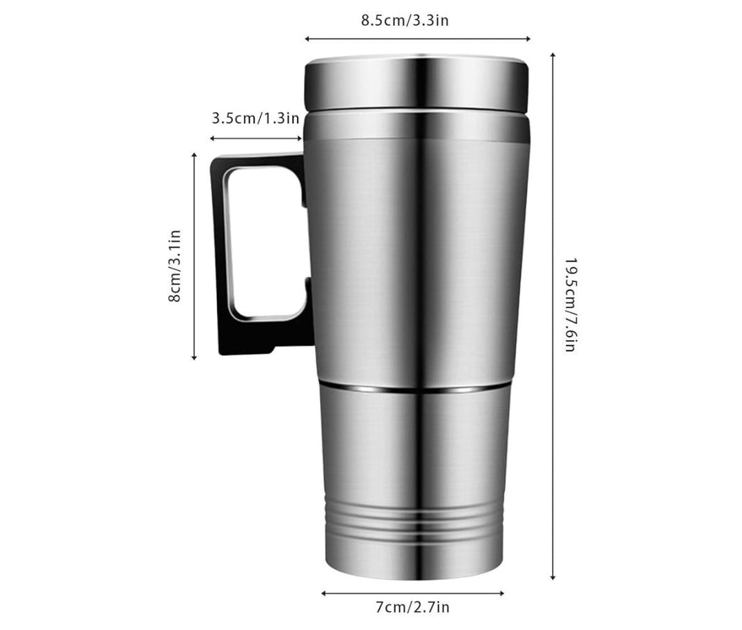 Heat Mate Car Kettle – Stainless Steel Travel Mug for Hot Water & Coffee on the Go