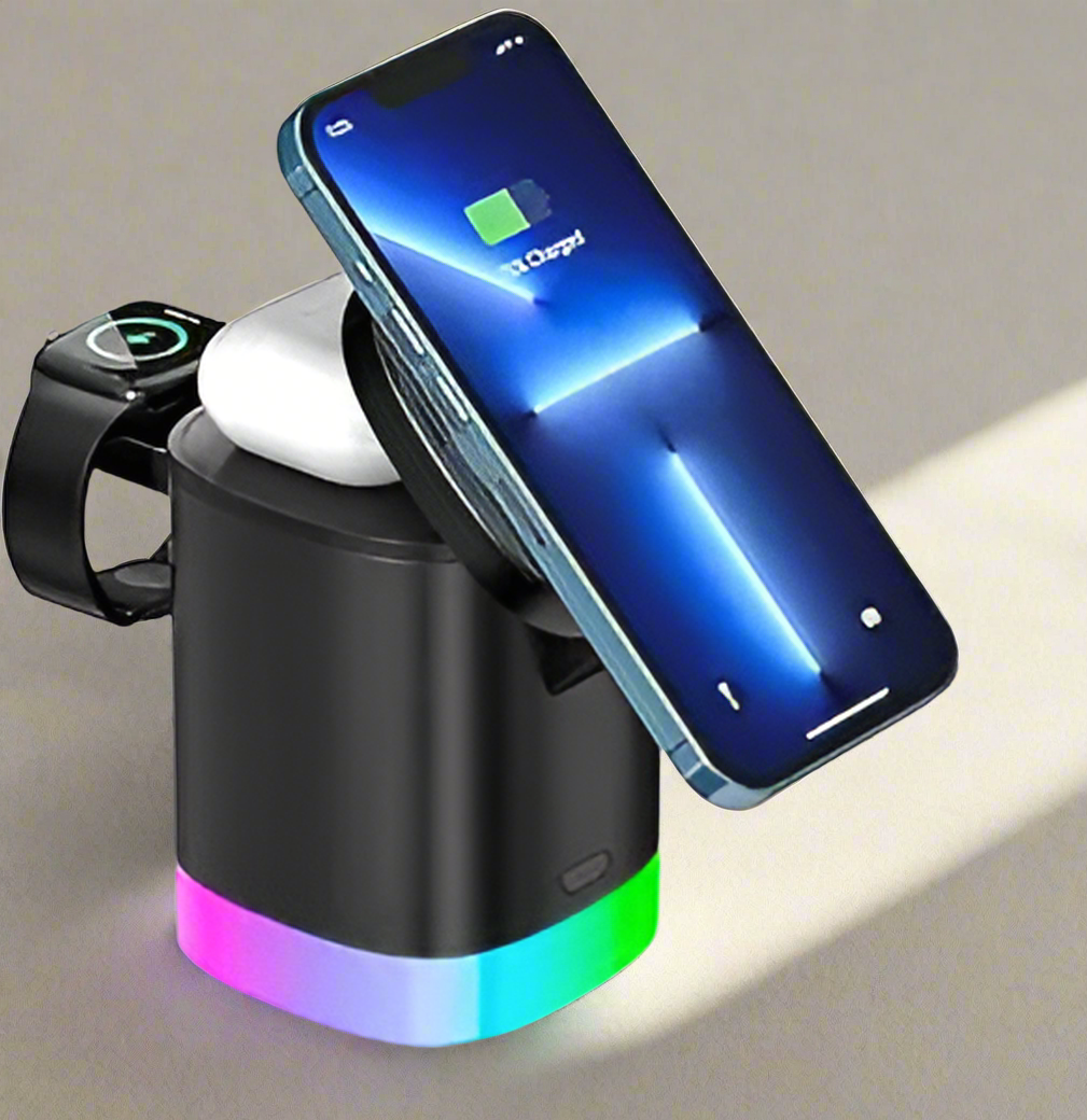 Charger with Foldable Phone Holder