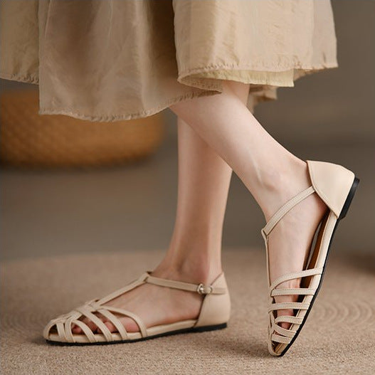 BreezeBloom Buckle Flats