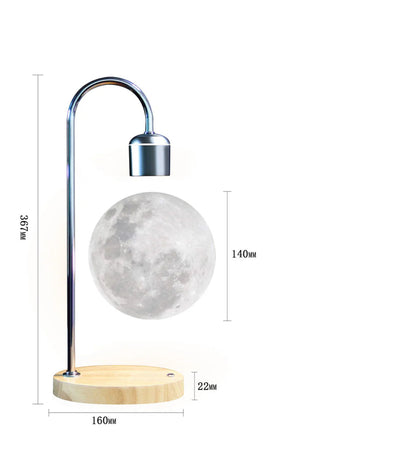 Floating 3D Printed Moon Light with Magnetic Levitation