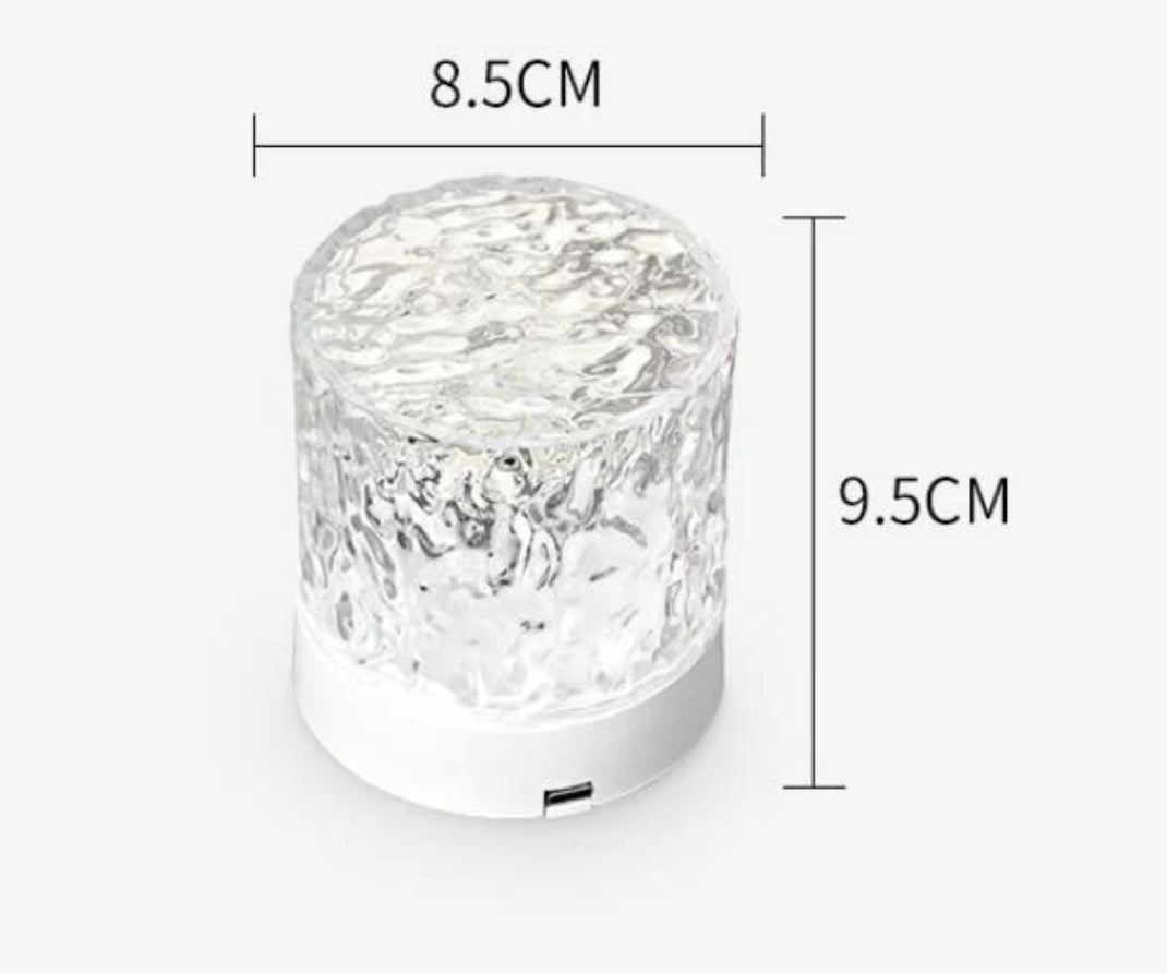 Ocean Wave Rotating Projection Night Light – Serene Water Ripple Ambient Light