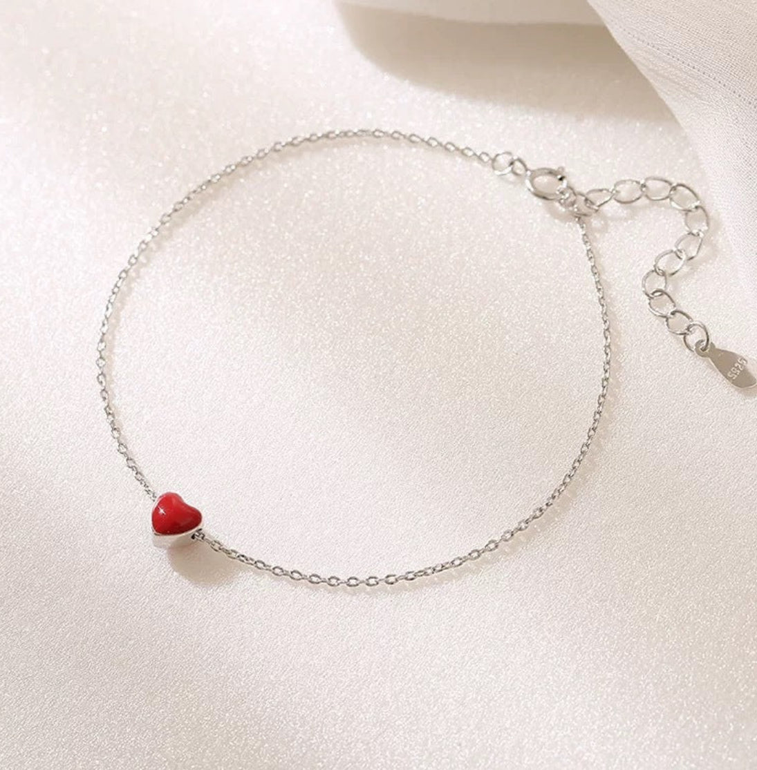 Korean Elegance Heart Bracelet