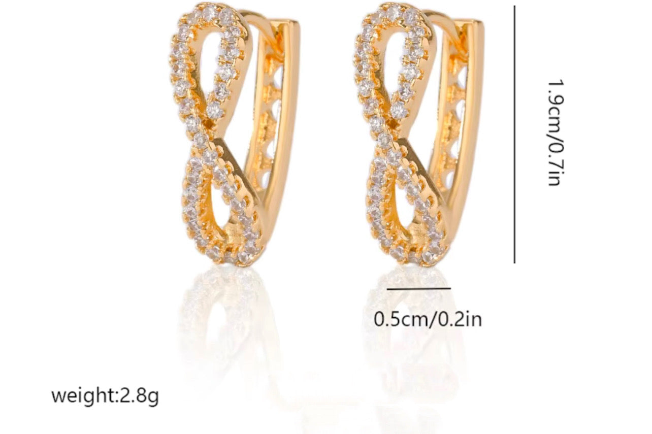 Luxury Cubic Zirconia Earrings – Sparkling Elegance