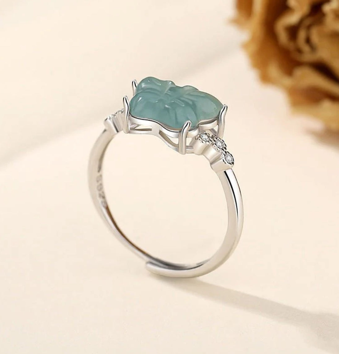 Blue Harmony Butterfly Ring