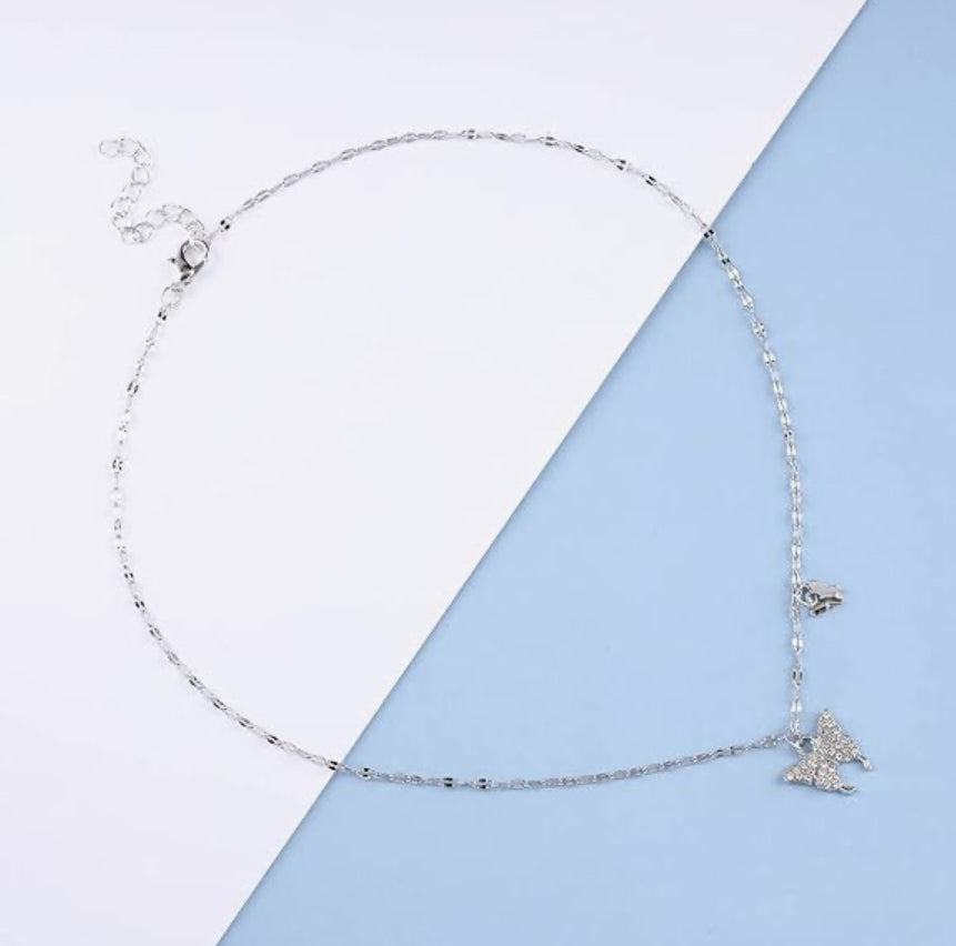 Opal Butterfly Clavicle Chain