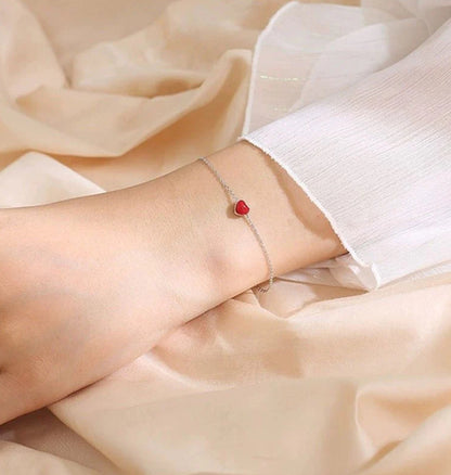 Korean Elegance Heart Bracelet