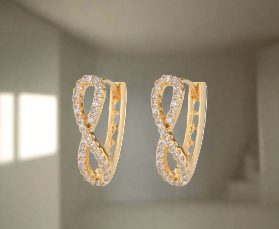 Luxury Cubic Zirconia Earrings – Sparkling Elegance