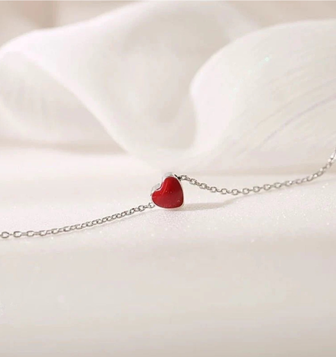 Korean Elegance Heart Bracelet