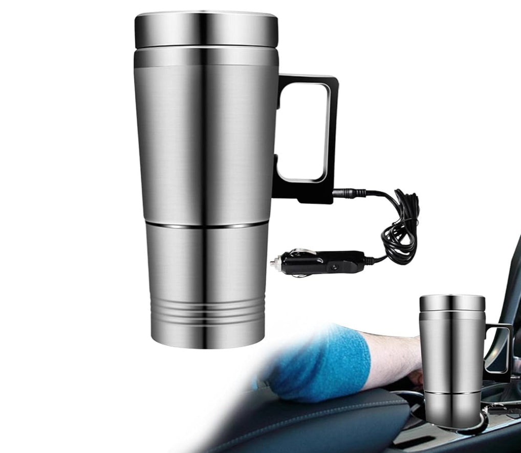 Heat Mate Car Kettle – Stainless Steel Travel Mug for Hot Water & Coffee on the Go