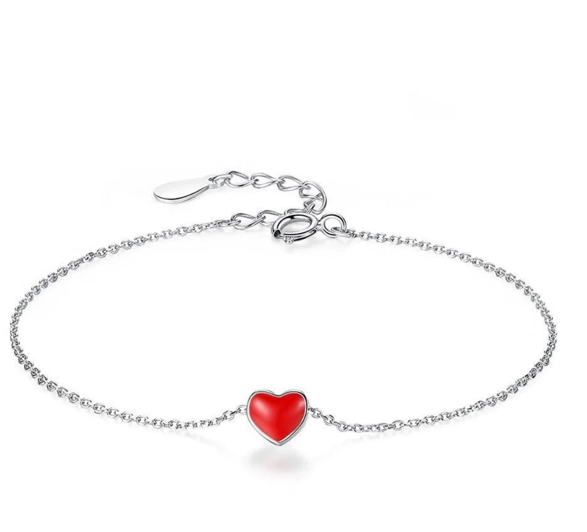 Korean Elegance Heart Bracelet