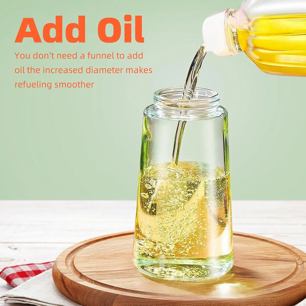 OilEase™ 2-in-1 Spray & Pour Glass Bottle – 470ml Kitchen Essential