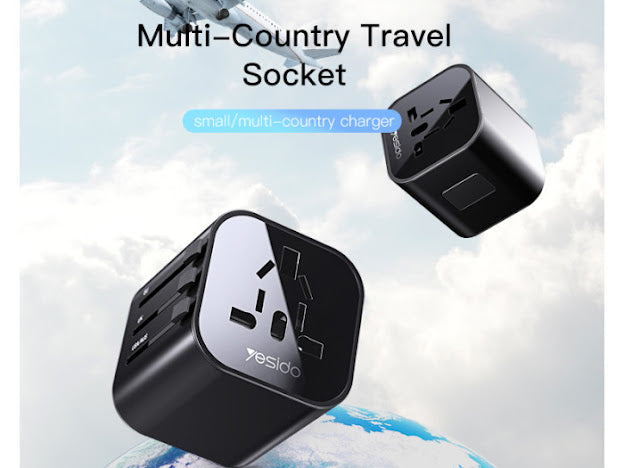 Travel Adapter USB USB-C Port