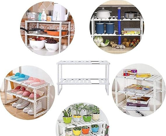 Adjustable Storage Organizer Rack