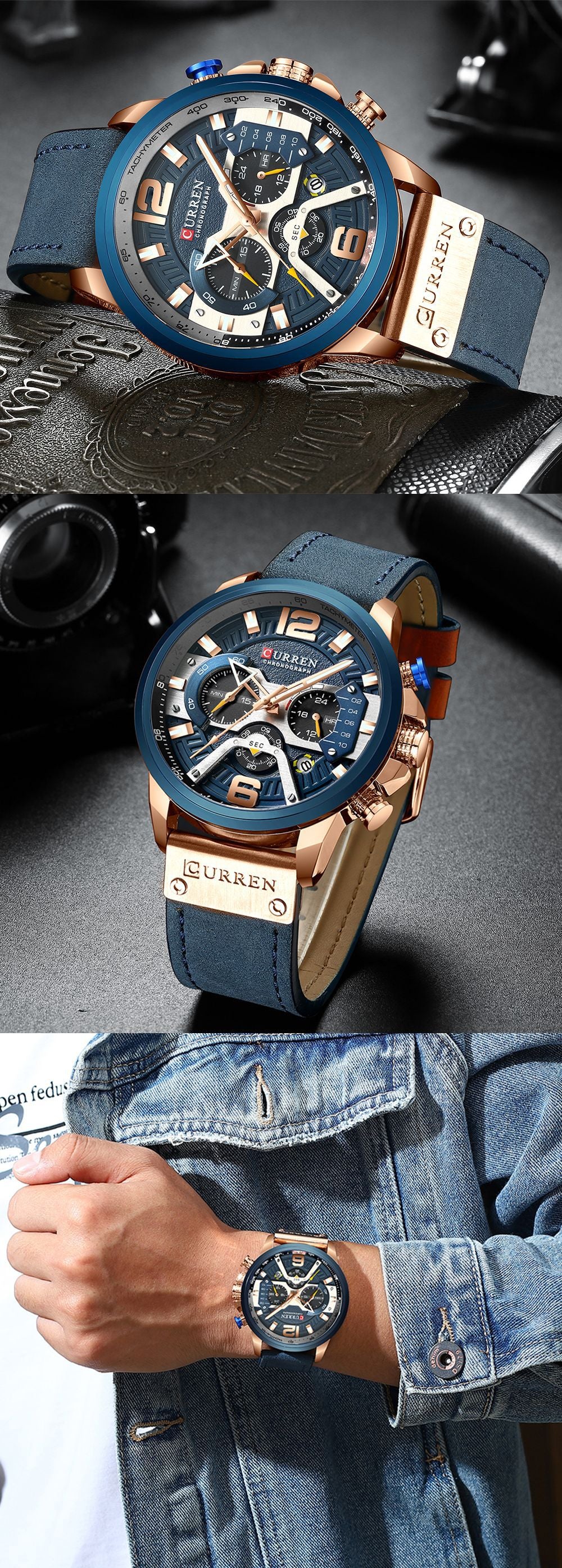 ChronoEdge Bold Dial Watch
