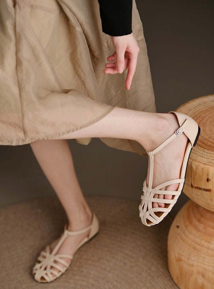 BreezeBloom Buckle Flats