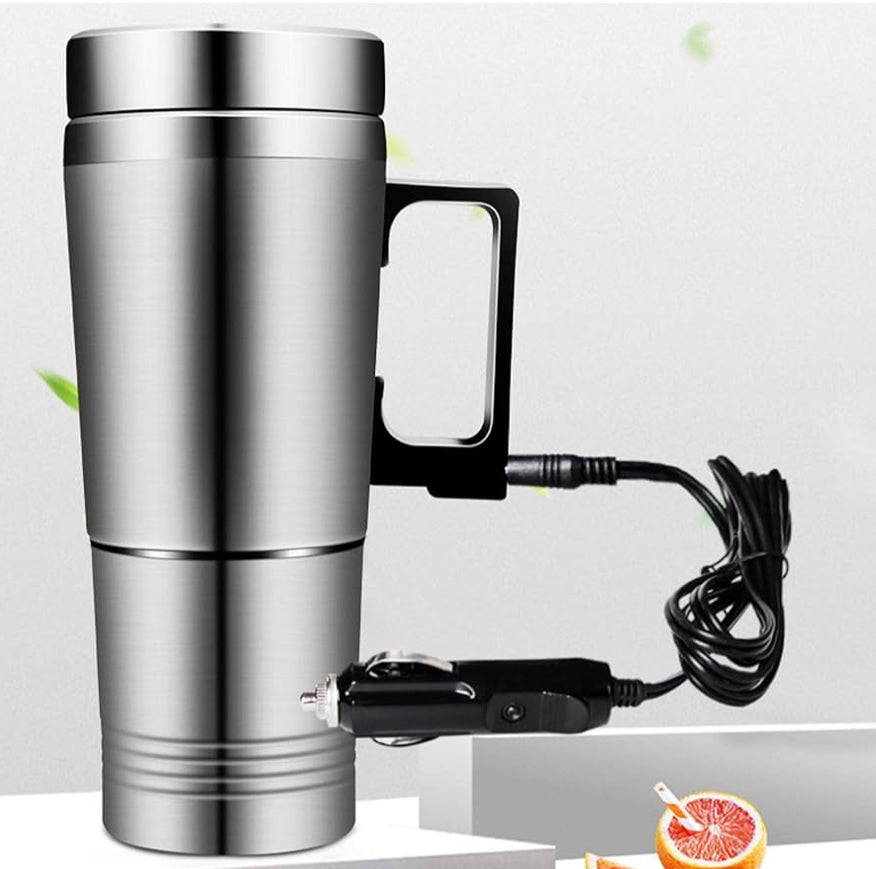 Heat Mate Car Kettle – Stainless Steel Travel Mug for Hot Water & Coffee on the Go