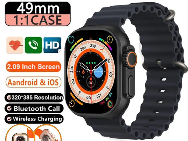 Ultra 2.09 Infinite Display Smartwatch