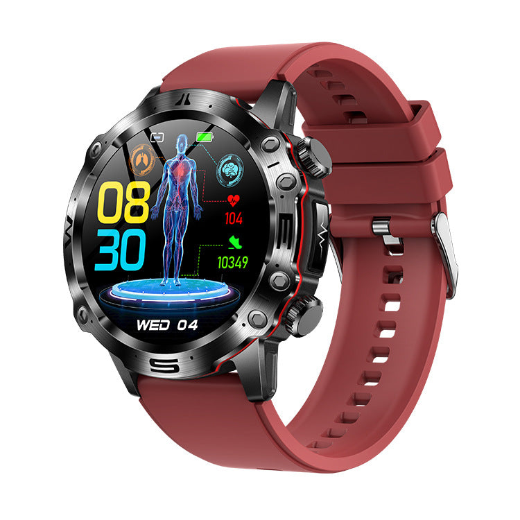 2024 New ET482 Smart Watch Outdoor Sports AMOLDE HD ECG Bluetooth Call Non-invasive Blood Glucose